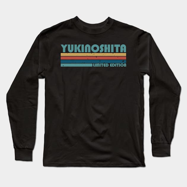 Proud Limited Edition Yukinoshita Name Personalized Retro Style Long Sleeve T-Shirt by Kisos Thass